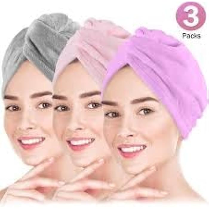 Luxury Bath Towels for Hair, Soft and Absorbent Microfiber Fabric, Available in Multiple Colors, Perfect for Daily Use - Image 3